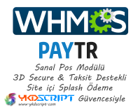 Whmcs PayTR Sanal Pos Entegrasyon Modülü - Site İçi Ödeme