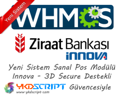 Whmcs Ziraat Bankası innova Sanal Pos Entegrasyon Modülü